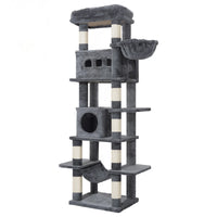 Arbre à chat Maine Coon 170 cm — grand perchoir et tapis lavable