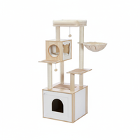 Arbre bois beige 144cm - Fond blanc