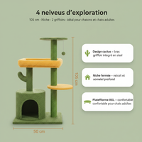 Cactus 4 niveaux - Dimensions